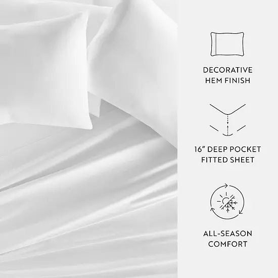 Home Collection Solid Cotton Sheet Set Or Pillowcases 6 Home Collection Solid Cotton Sheet Set Or Pillowcases - Image 6