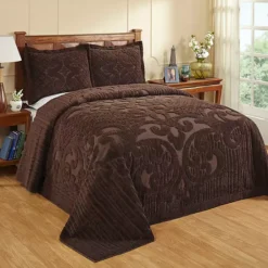 Better Trends Ashton Chenille Bedspread Or Sham