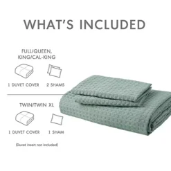 510 Design Mina Waffle Textured Duvet Cover Set -Bedding Shop 43427863 CC ALT2