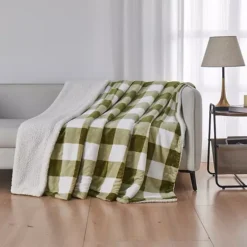 Madelinen® Plush To Sherpa Reversible Throw Blanket -Bedding Shop 43458895 CC ALT3