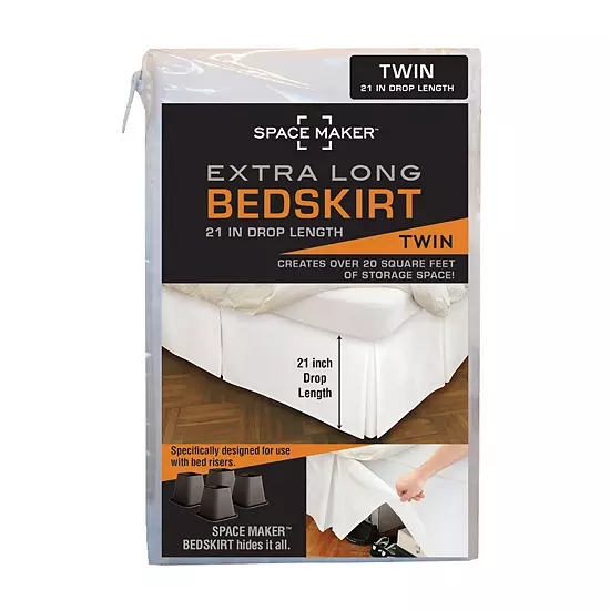 Space Maker Extra Long Bedskirt 2 Space Maker Extra Long Bedskirt - Image 2