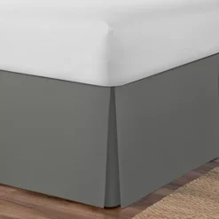 Space Maker Extra Long Bedskirt 8 Space Maker Extra Long Bedskirt -Bedding Shop 4396044 Soft Silver