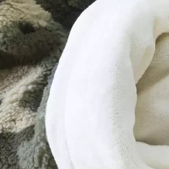 Swift Home Patterned Sherpa Wearable Throw Blanket Hoodie -Bedding Shop 43997945 CC ALT2