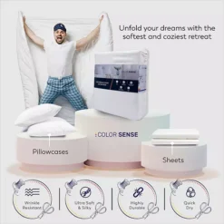 Color Sense 1200 Thread Count Cotton Blend Sheet Set 17 Color Sense 1200 Thread Count Cotton Blend Sheet Set -Bedding Shop 4409541 ALT6