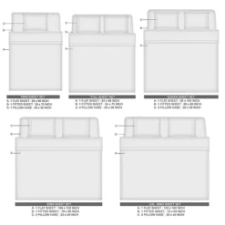 Color Sense 600 Thread Count Cotton Blend Sheet Set -Bedding Shop 4409542 ALT6