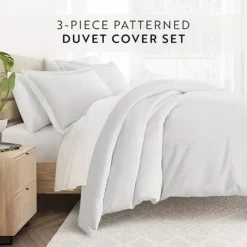 Home Collection Premium Ultra Soft Pinstriped Pattern Duvet Cover Set -Bedding Shop 4470012 ALT4