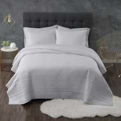 Truly Calm Quilt Set With Shams -Bedding Shop 4478658 Gray