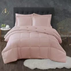 Truly Calm Antimicrobial Down Alternative Comforter Set -Bedding Shop 4491197 Blush