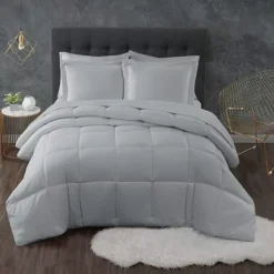 Truly Calm Antimicrobial Down Alternative Comforter Set -Bedding Shop 4491197 Gray