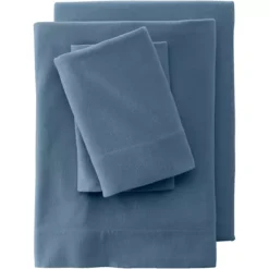 Lands' End Velvet Flannel Sheet Set Or 2-pack Pillowcase Set 15 Lands' End Velvet Flannel Sheet Set Or 2-pack Pillowcase Set -Bedding Shop 4545432 Bering Sea Blue