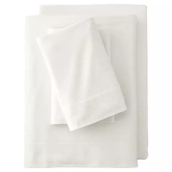 Lands' End Velvet Flannel Sheet Set Or 2-pack Pillowcase Set 8 Lands' End Velvet Flannel Sheet Set Or 2-pack Pillowcase Set - Image 8