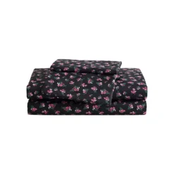 Betsey Johnson Printed Sheet Set 36 Betsey Johnson Printed Sheet Set -Bedding Shop 4587813 Bouquet Ditsy Black