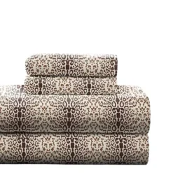 Pointehaven Deep Pocket Flannel Sheet Set -Bedding Shop 4637527 Brown