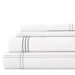 Home Collection Premium Flannel Sheet Set -Bedding Shop 4676040 Gray Check