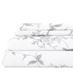 Home Collection Premium Flannel Sheet Set -Bedding Shop 4676040 Gray Rose