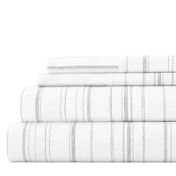 Home Collection Premium Flannel Sheet Set -Bedding Shop 4676040 Weathered Stripe
