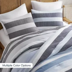 510 Design Blake Stripe Textured Print Comforter Set 13 510 Design Blake Stripe Textured Print Comforter Set -Bedding Shop 47193785 CC ALT10