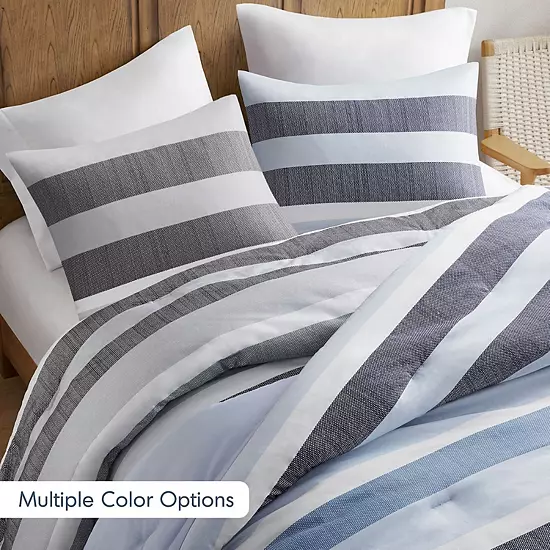 510 Design Blake Stripe Textured Print Comforter Set 3 510 Design Blake Stripe Textured Print Comforter Set - Image 3