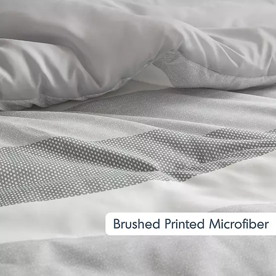 510 Design Blake Stripe Textured Print Comforter Set 4 510 Design Blake Stripe Textured Print Comforter Set - Image 4