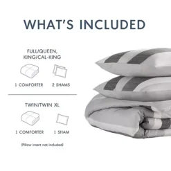 510 Design Blake Stripe Textured Print Comforter Set 15 510 Design Blake Stripe Textured Print Comforter Set -Bedding Shop 47193785 CC ALT3