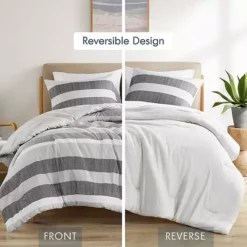 510 Design Blake Stripe Textured Print Comforter Set 16 510 Design Blake Stripe Textured Print Comforter Set -Bedding Shop 47193785 CC ALT4