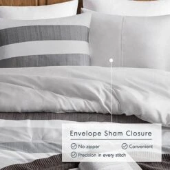 510 Design Blake Stripe Textured Print Comforter Set 19 510 Design Blake Stripe Textured Print Comforter Set -Bedding Shop 47193785 CC ALT7