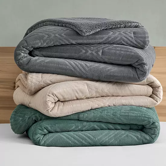 Bearpaw Carson Embossed Comforter Set With Shams 3 Bearpaw Carson Embossed Comforter Set With Shams - Image 3