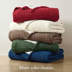 Madison Park Rowan Waffle Knit Chenille Throw Blanket 22 Madison Park Rowan Waffle Knit Chenille Throw Blanket -Bedding Shop 47800145 CC ALT7