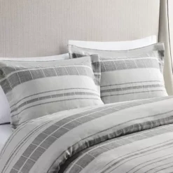 Madison Park Nico 3-Piece Stripe Duvet Cover Set -Bedding Shop 47832769 CC ALT4