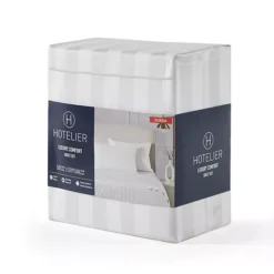 Hotelier Egyptian Cotton Blend Stripe Sheet Set -Bedding Shop 48340067 CC ALT2