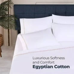SUPERIOR Egyptian Cotton 1000 Thread Count 4-pc. Deep Pocket Sheet Set With Pillowcases -Bedding Shop 48613934 CC ALT5