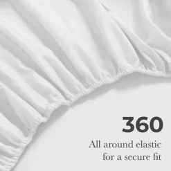 SUPERIOR Egyptian Cotton 650 Thread Count Solid Deep Pocket Sheet Set And Pillowcases -Bedding Shop 48717472 CC ALT3