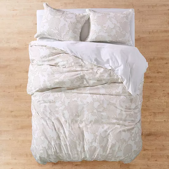 Levtex Home Kimbell Natural Duvet Cover Set With Shams 4 Levtex Home Kimbell Natural Duvet Cover Set With Shams - Image 4