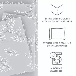 Home Collection Floral Sheet Set 16 Home Collection Floral Sheet Set -Bedding Shop 4977053 ALT4