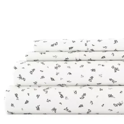 Home Collection Floral Sheet Set 20 Home Collection Floral Sheet Set -Bedding Shop 4977053 Gray Leaves