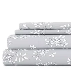 Home Collection Floral Sheet Set 22 Home Collection Floral Sheet Set -Bedding Shop 4977053 Gray Trellis