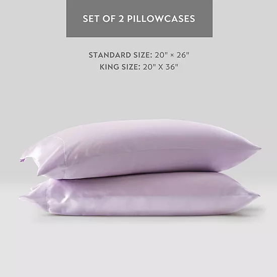 Madison Park Essentials Satin Luxury Pillowcases 2 Madison Park Essentials Satin Luxury Pillowcases - Image 2