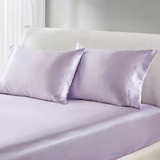 Madison Park Essentials Satin Luxury Pillowcases 7 Madison Park Essentials Satin Luxury Pillowcases - Image 7