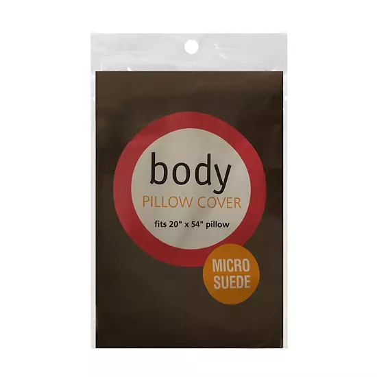Fresh Ideas Microsuede Body Pillow Cover 2-Pack Set 4 Fresh Ideas Microsuede Body Pillow Cover 2-Pack Set - Image 4