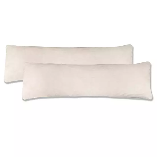 Fresh Ideas Microsuede Body Pillow Cover 2-Pack Set 8 Fresh Ideas Microsuede Body Pillow Cover 2-Pack Set - Image 8