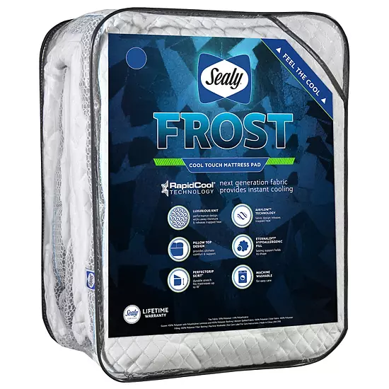 Sealy Frost Cool Touch Mattress Pad 2 Sealy Frost Cool Touch Mattress Pad - Image 2