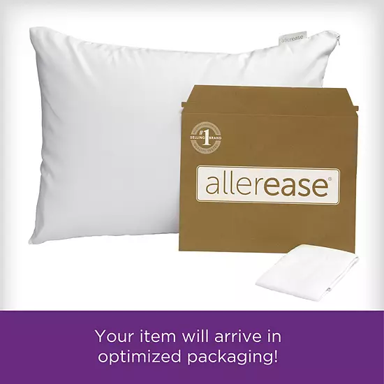 AllerEase Ultimate Cotton Zippered Pillow Protector 7 AllerEase Ultimate Cotton Zippered Pillow Protector - Image 7
