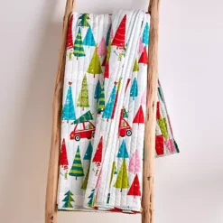 Levtex Home Merry & Bright Holly Jolly Quilted Throw Blanket -Bedding Shop 5197871 ALT3