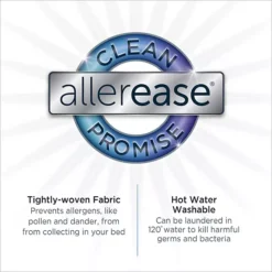 AllerEase Ultimate Pillow Protector Comfort Zippered Machine Washable Pillow Cover 2-pk. 12 AllerEase Ultimate Pillow Protector Comfort Zippered Machine Washable Pillow Cover 2-pk. -Bedding Shop 52352939 CC ALT3