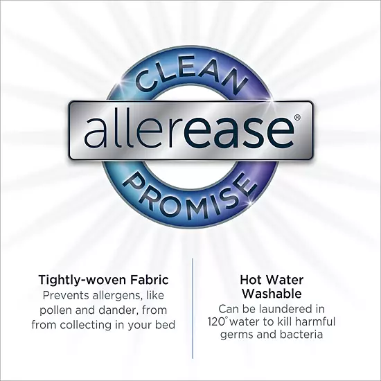 AllerEase Ultimate Pillow Protector Comfort Zippered Machine Washable Pillow Cover 2-pk. 4 AllerEase Ultimate Pillow Protector Comfort Zippered Machine Washable Pillow Cover 2-pk. - Image 4