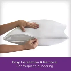 AllerEase Ultimate Pillow Protector Comfort Zippered Machine Washable Pillow Cover 2-pk. 14 AllerEase Ultimate Pillow Protector Comfort Zippered Machine Washable Pillow Cover 2-pk. -Bedding Shop 52352939 CC ALT5