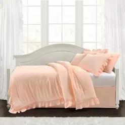 Lush Decor Reyna Daybed Comforter Set With Shams And Decorative Pillows -Bedding Shop 5240720 Blush