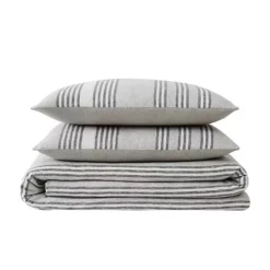 Truly Soft Kiel Stripe Flannel Duvet Cover Set With Shams -Bedding Shop 5267423 ALT2