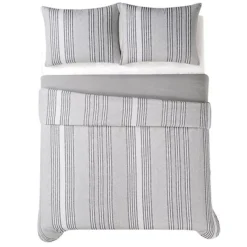 Truly Soft Kiel Stripe Flannel Duvet Cover Set With Shams -Bedding Shop 5267423 ALT4