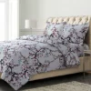 Tribeca Living Emilia Tree 170-GSM Oversized Flannel Duvet Cover Set With Shams
